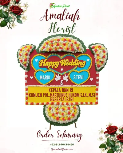 Karangan Papan Bunga Pernikahan di Aston Banua Hotel & Convention Center